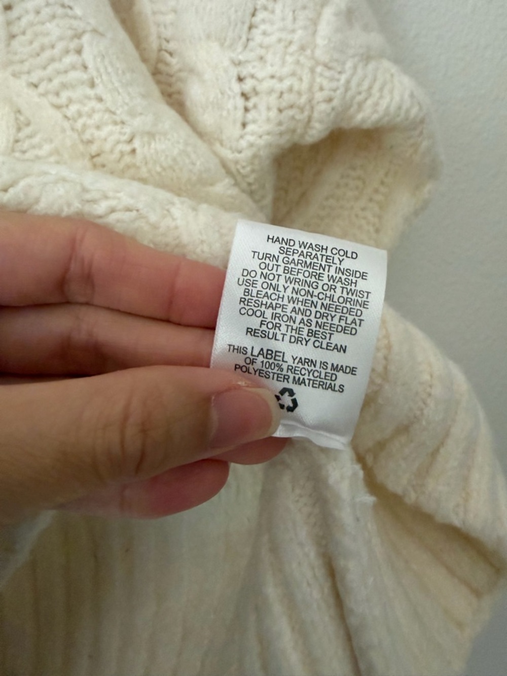 Pink Rose NWT Cable Knit Soft Pullover Sweater Size Small S White Cozy Neutral - Picture 8 of 10